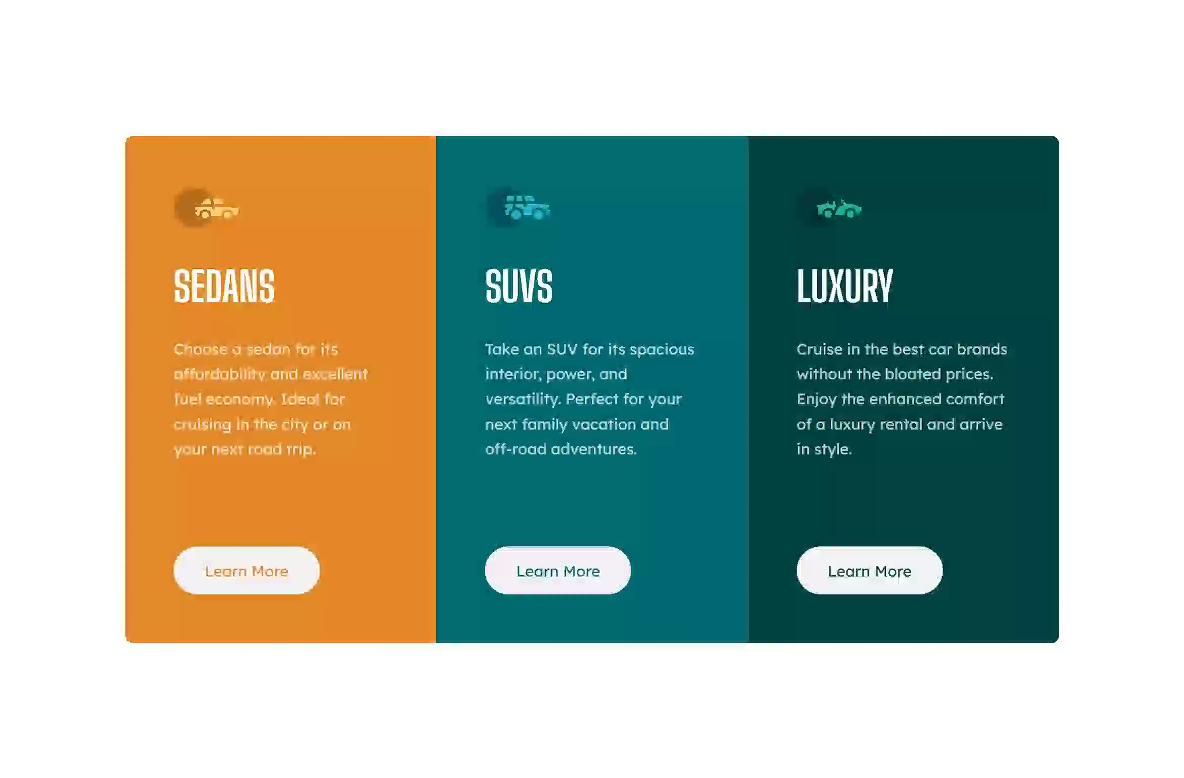 3 Column Card Component