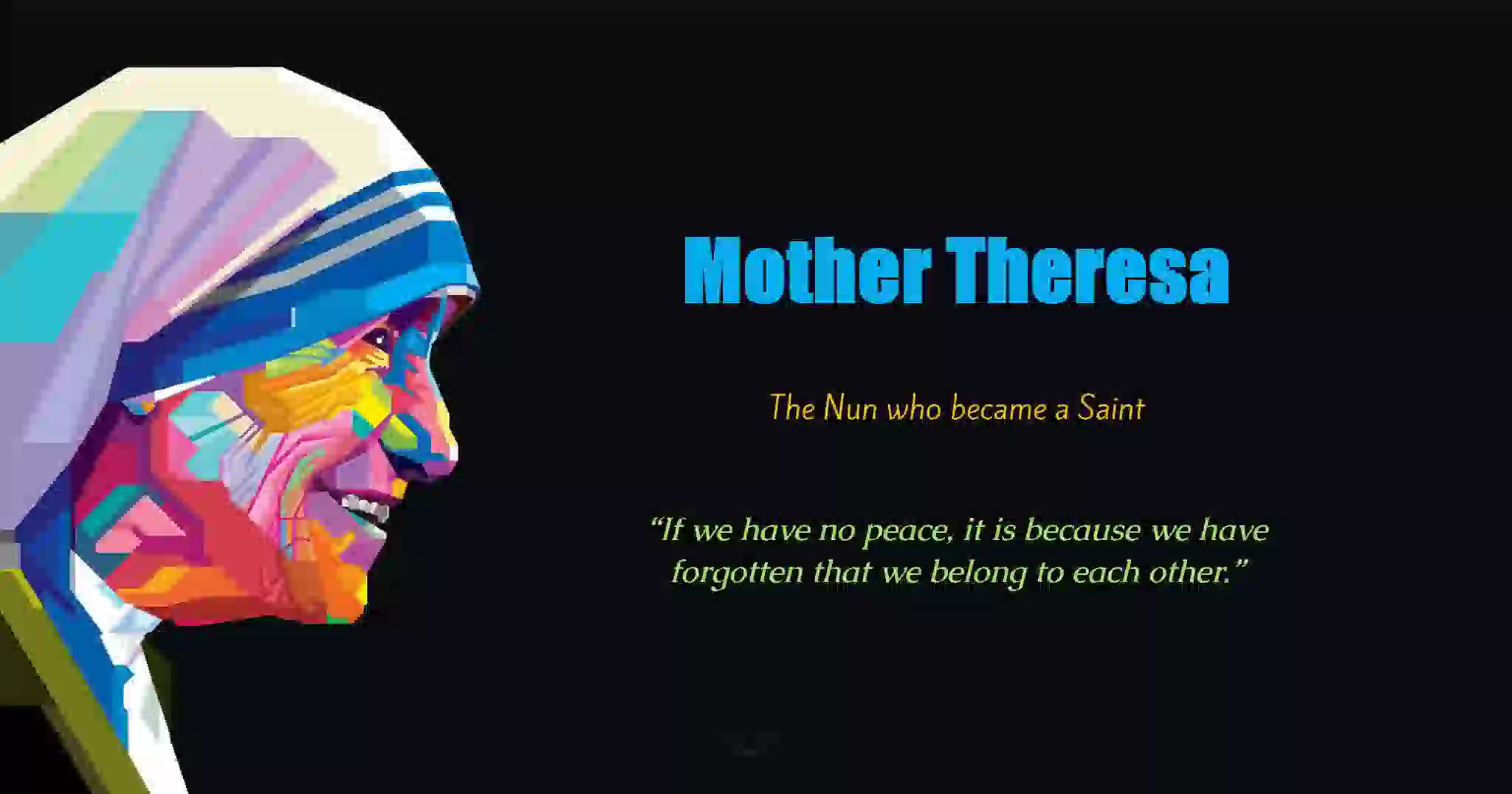 Mother Teresa Tribute Page