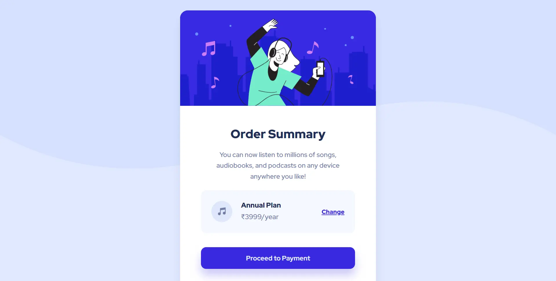 Order Summary Component